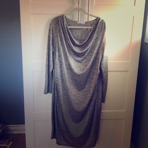Tahari shift dress with Cowl neck Size 1X.